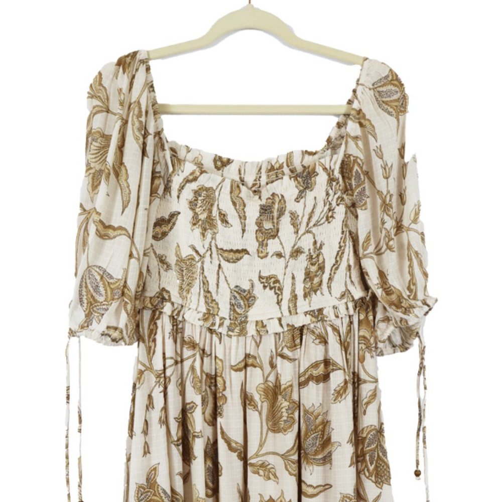 Tigerlily - Amyris Liza shirred floral-print gauze minidress
